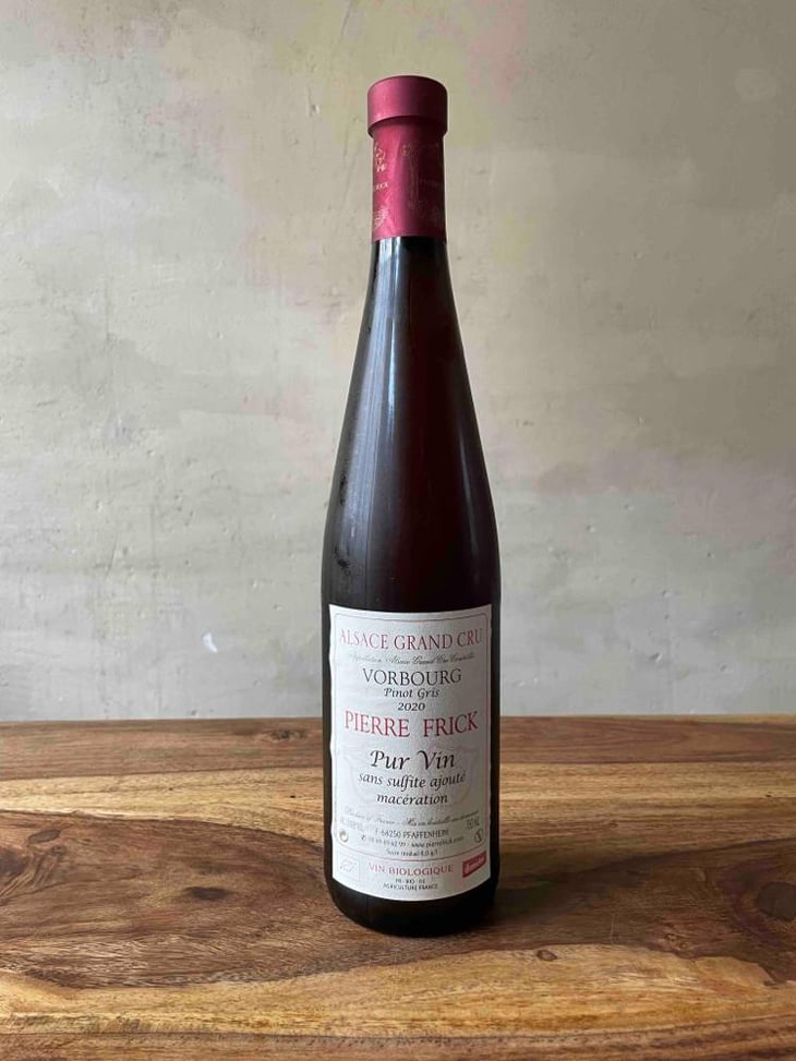 Pinot Gris Macération - Domaine Pierre Frick - Jean-Pierre, Chantal et Thomas Frick 