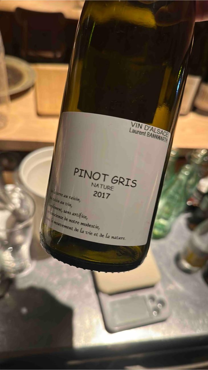 Pinot Gris Nature - Laurent Bannwarth - Stéphane Bannwarth 