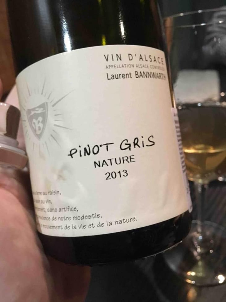 Pinot Gris Nature - Laurent Bannwarth - Stéphane Bannwarth 