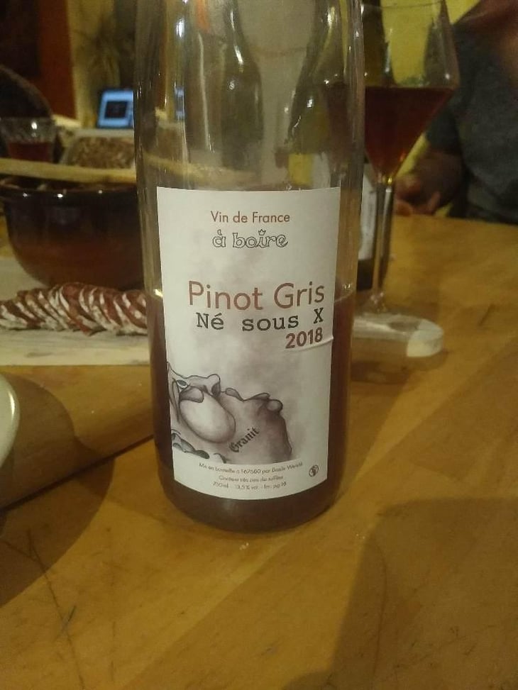 Pinot Gris Né Sous X - Domaine à Boire - Basile Wehrlé 
