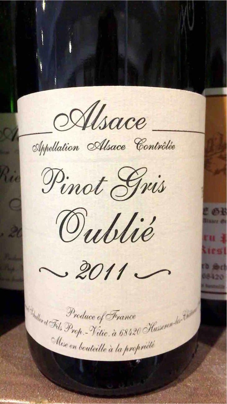 Pinot Gris Oublié - Gérard Schueller & Fils - Bruno Schueller 