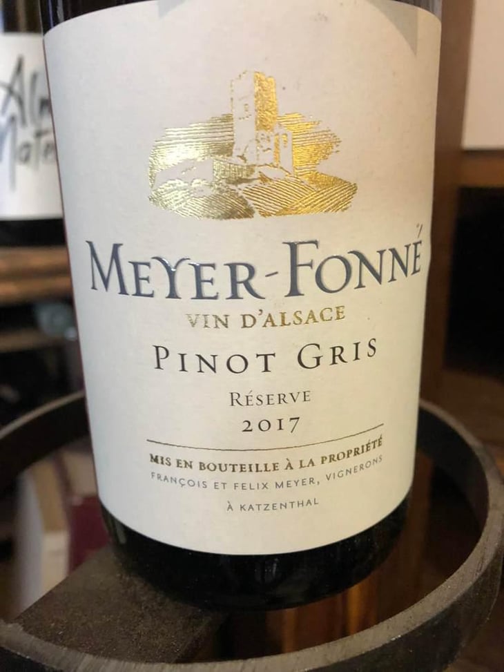 Pinot Gris Réserve - Domaine Meyer-Fonné - Félix Meyer -2017