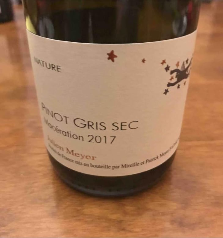 Pinot Gris Sec Macération - Domaine Julien Meyer - Patrick Meyer 