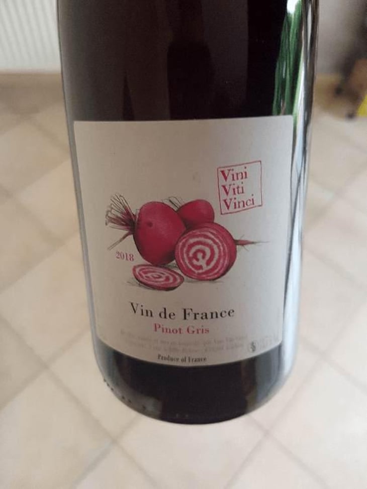 Pinot Gris - VDF - Vini Viti Vinci - Nicolas Vauthier "Kikro" 