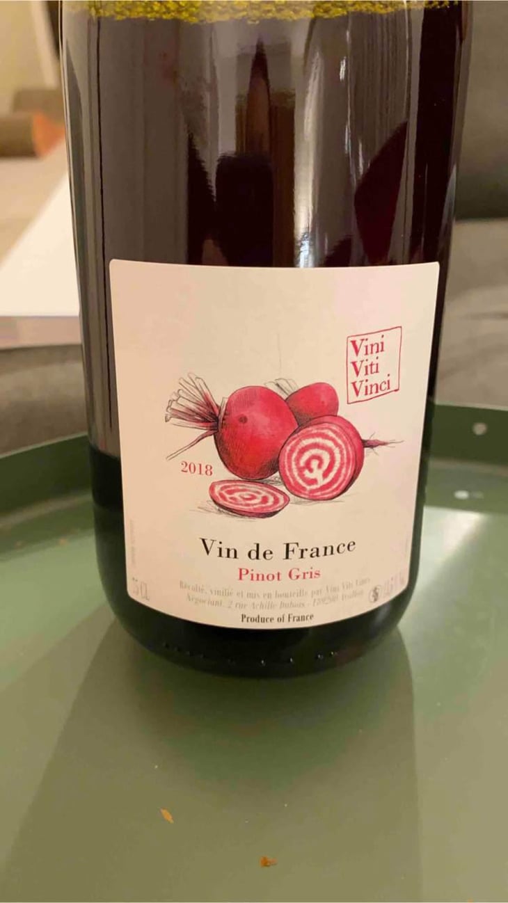 Pinot Gris - VDF - Vini Viti Vinci - Nicolas Vauthier "Kikro" 