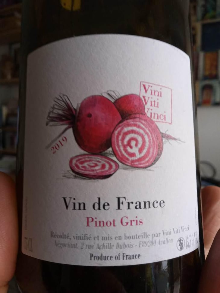 Pinot Gris - VDF - Vini Viti Vinci - Nicolas Vauthier "Kikro" 