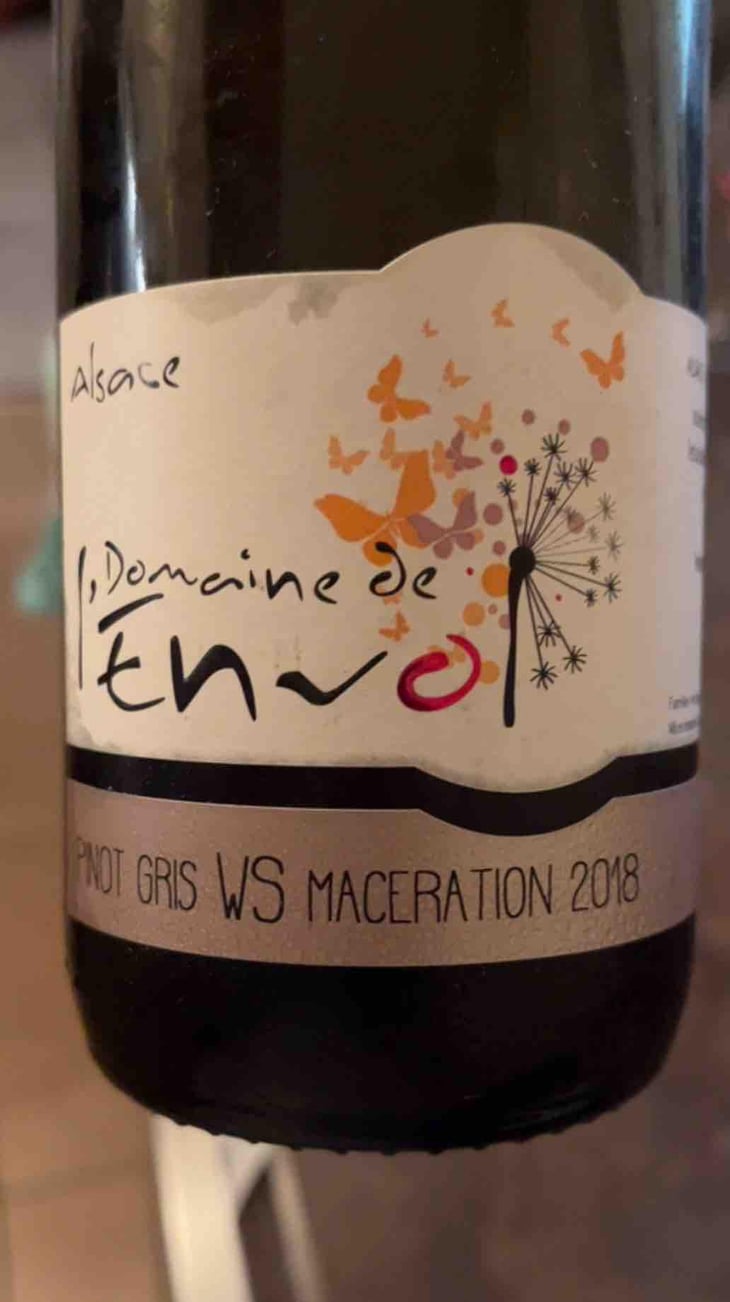 Pinot Gris Ws Macération - Domaine De L’envol - Bernard, Manuela, Daniel, Raphaël & Catherine Hirsinger 