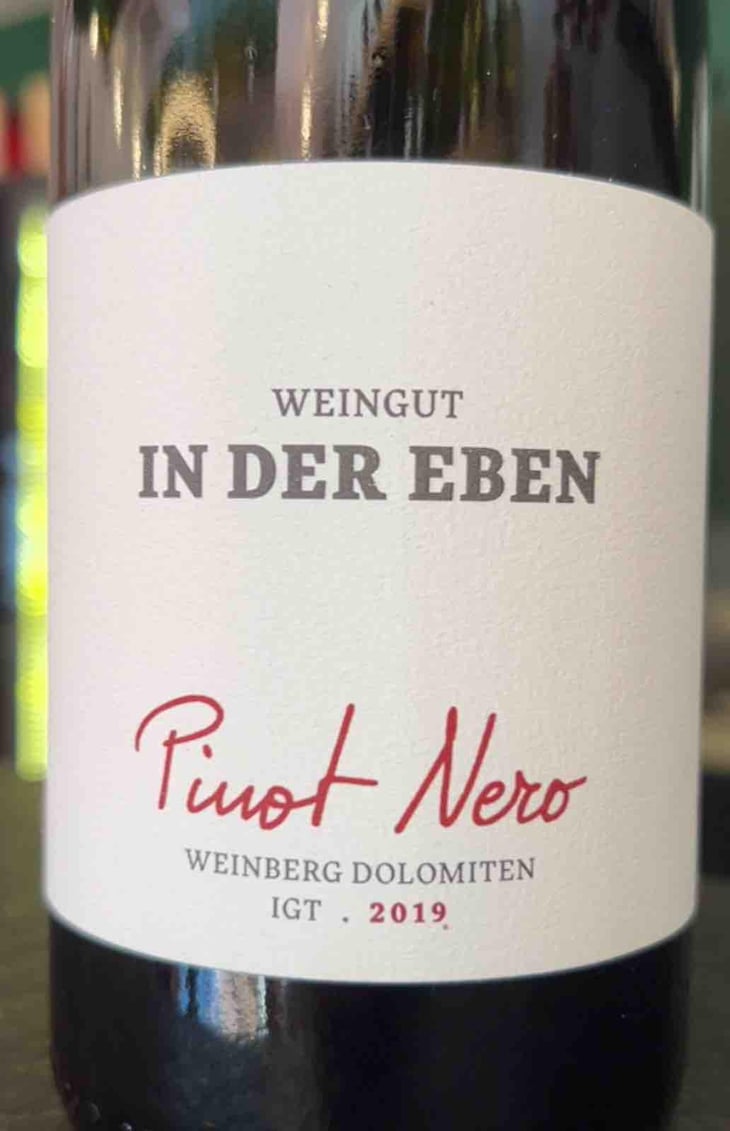 Pinot Nero - Weingut In Der Eben - Urban Plattner -2019