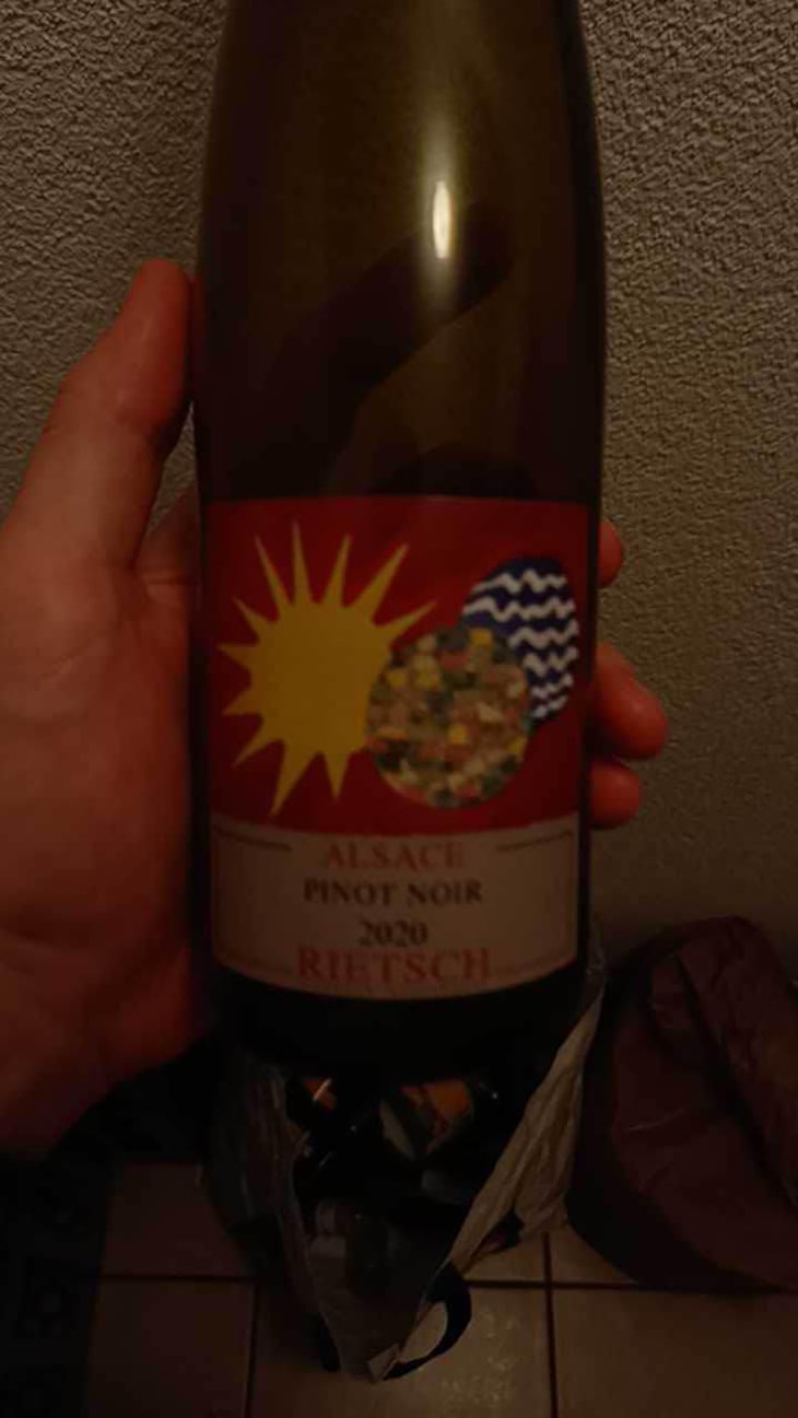Pinot Noir (2019 NEW LABEL ) - Domaine Rietsch - Jean-Pierre & Sophie Rietsch -2019