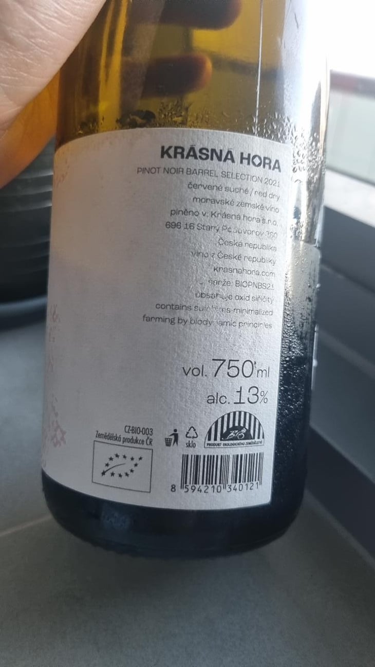 Pinot Noir - Krasna Hora - Ondrej Dubas 