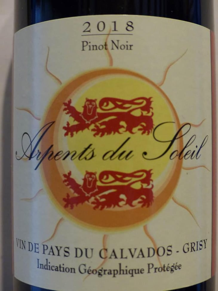 Pinot Noir - Arpents Du Soleil - Gerard Samson -2018