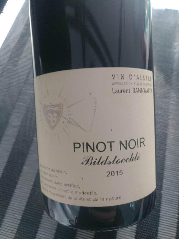 Pinot Noir Bildstoeckle - Laurent Bannwarth - Stéphane Bannwarth 