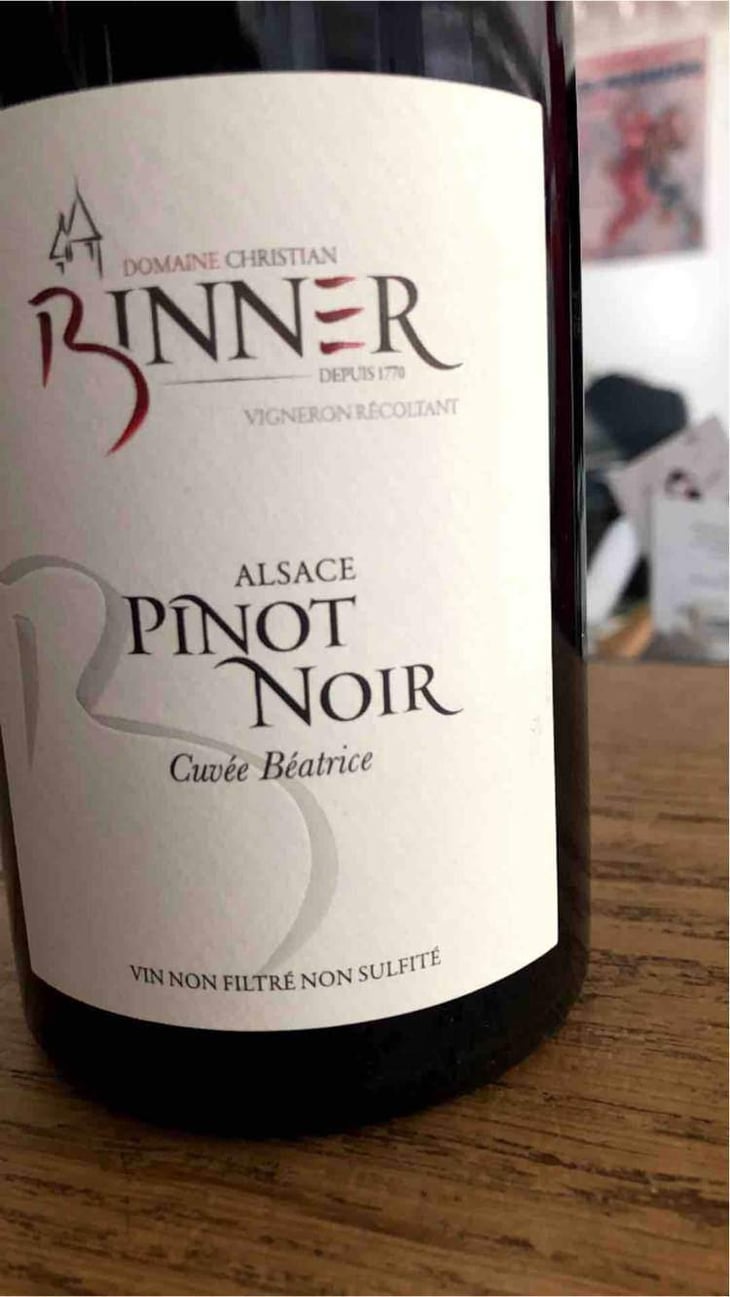 Pinot Noir Cuvée Béatrice - Domaine Christian Binner - Christian Binner et son équipe 