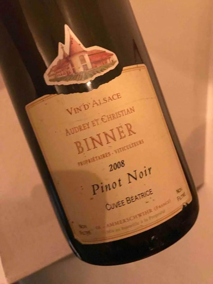 Pinot Noir Cuvée Béatrice - Domaine Christian Binner - Christian Binner et son équipe 