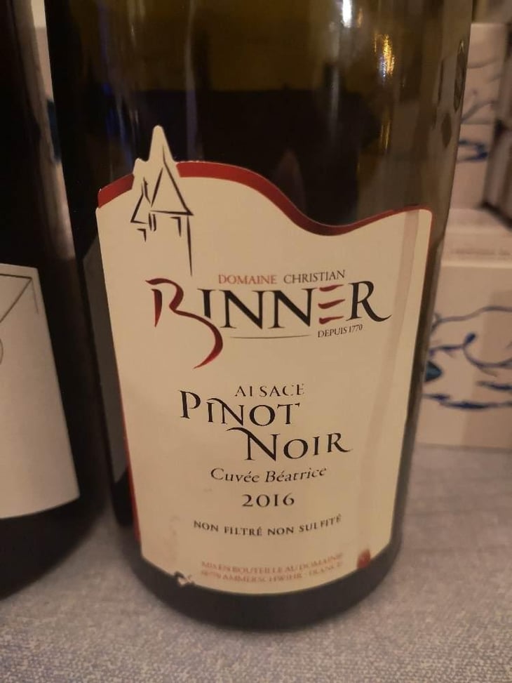 Pinot Noir Cuvée Béatrice - Domaine Christian Binner - Christian Binner et son équipe 