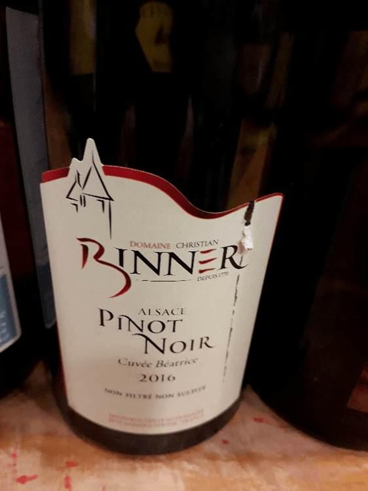 Pinot Noir Cuvée Béatrice - Domaine Christian Binner - Christian Binner et son équipe 