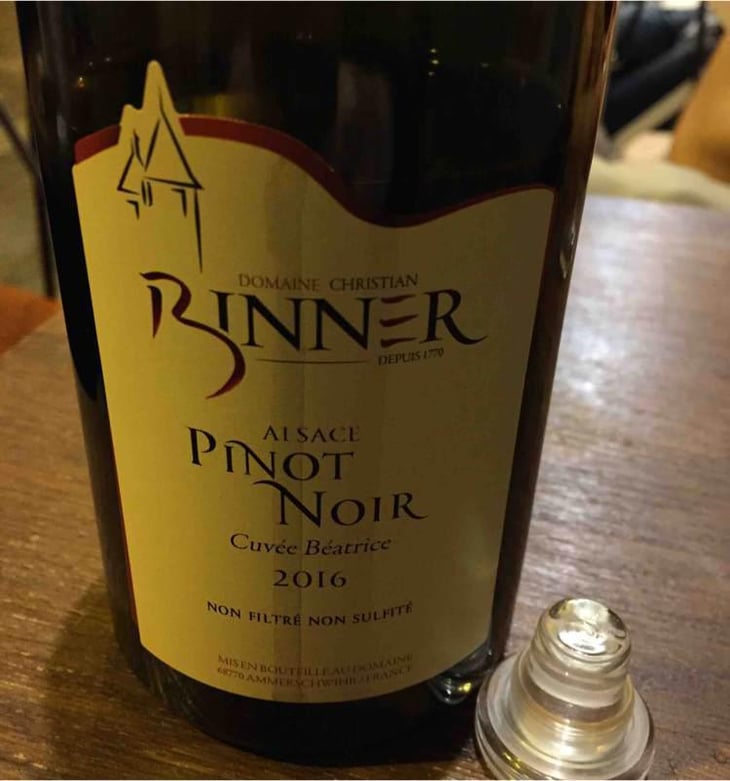 Pinot Noir Cuvée Béatrice - Domaine Christian Binner - Christian Binner et son équipe 