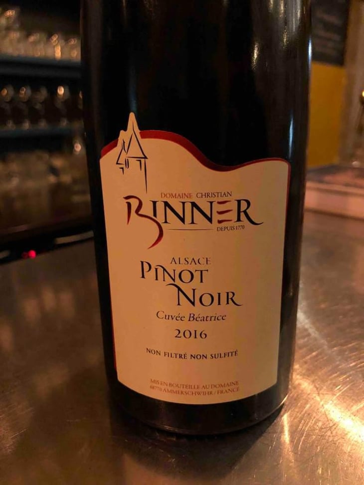 Pinot Noir Cuvée Béatrice - Domaine Christian Binner - Christian Binner et son équipe 