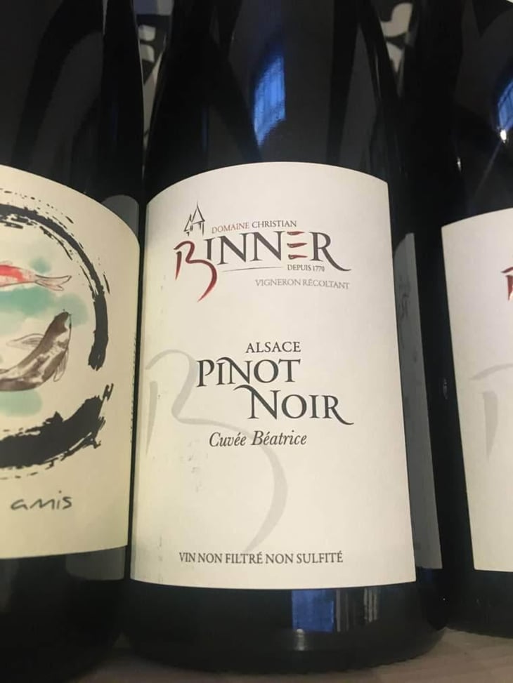 Pinot Noir Cuvée Béatrice - Domaine Christian Binner - Christian Binner et son équipe 