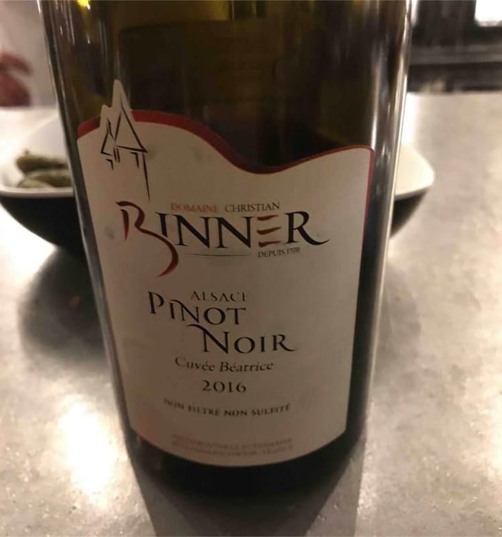 Pinot Noir Cuvée Béatrice - Domaine Christian Binner - Christian Binner et son équipe 