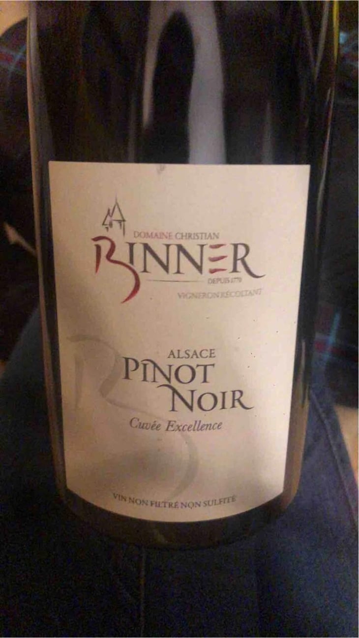 Pinot Noir Cuvée Excellence - Domaine Christian Binner - Christian Binner et son équipe 