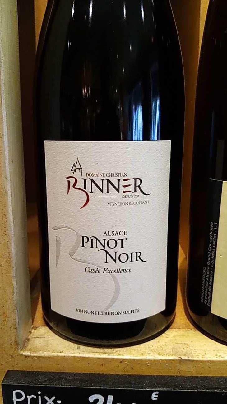 Pinot Noir Cuvée Excellence - Domaine Christian Binner - Christian Binner et son équipe 