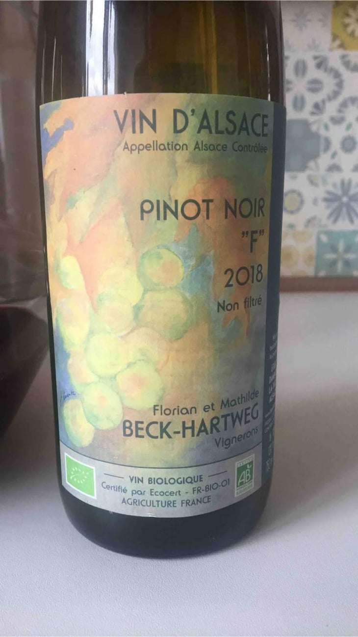 Pinot Noir "F" - Florian & Mathilde Beck-Hartweg - Florian & Mathilde Beck-Hartweg 