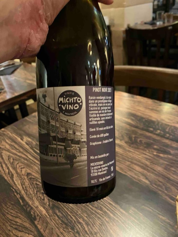 Pinot Noir - Michto Vino - Florent Sabourin, Marc Levent & Eric Tachin 