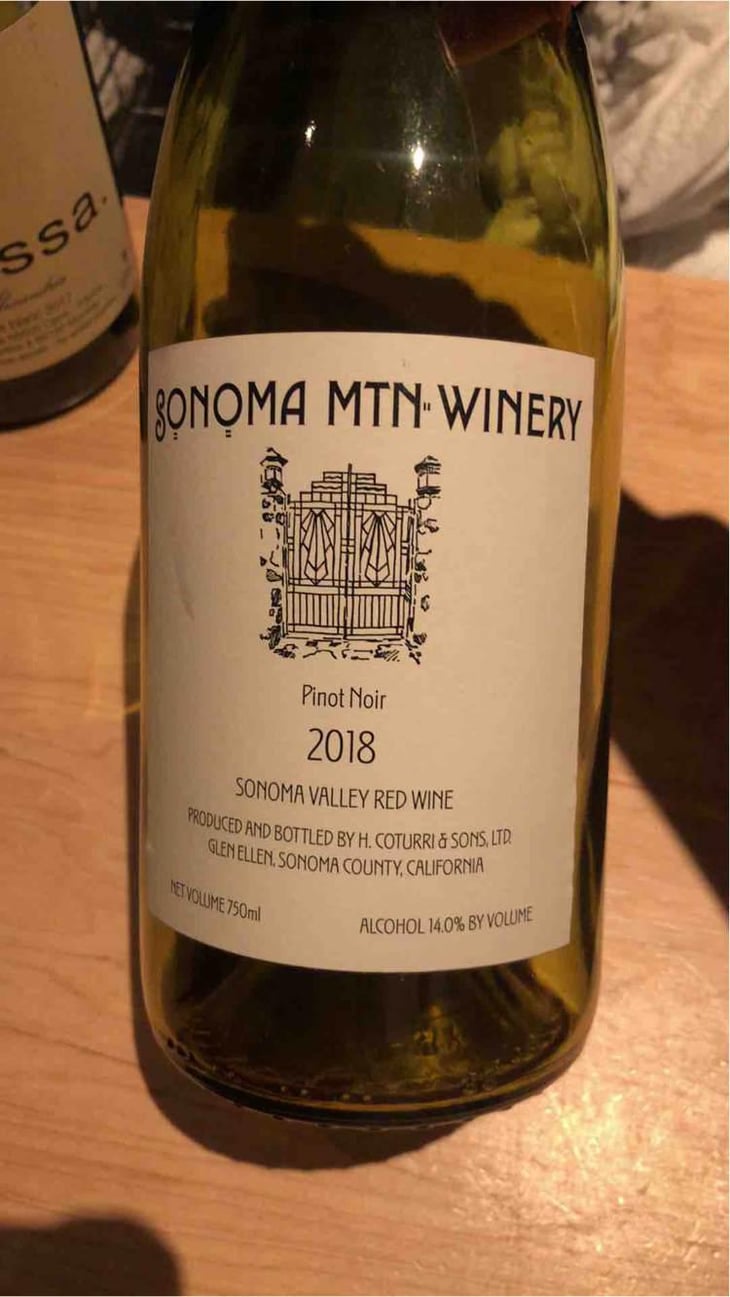 Pinot Noir - Sonoma Mtn Winery - Nic Coturri & Dan Marioni 