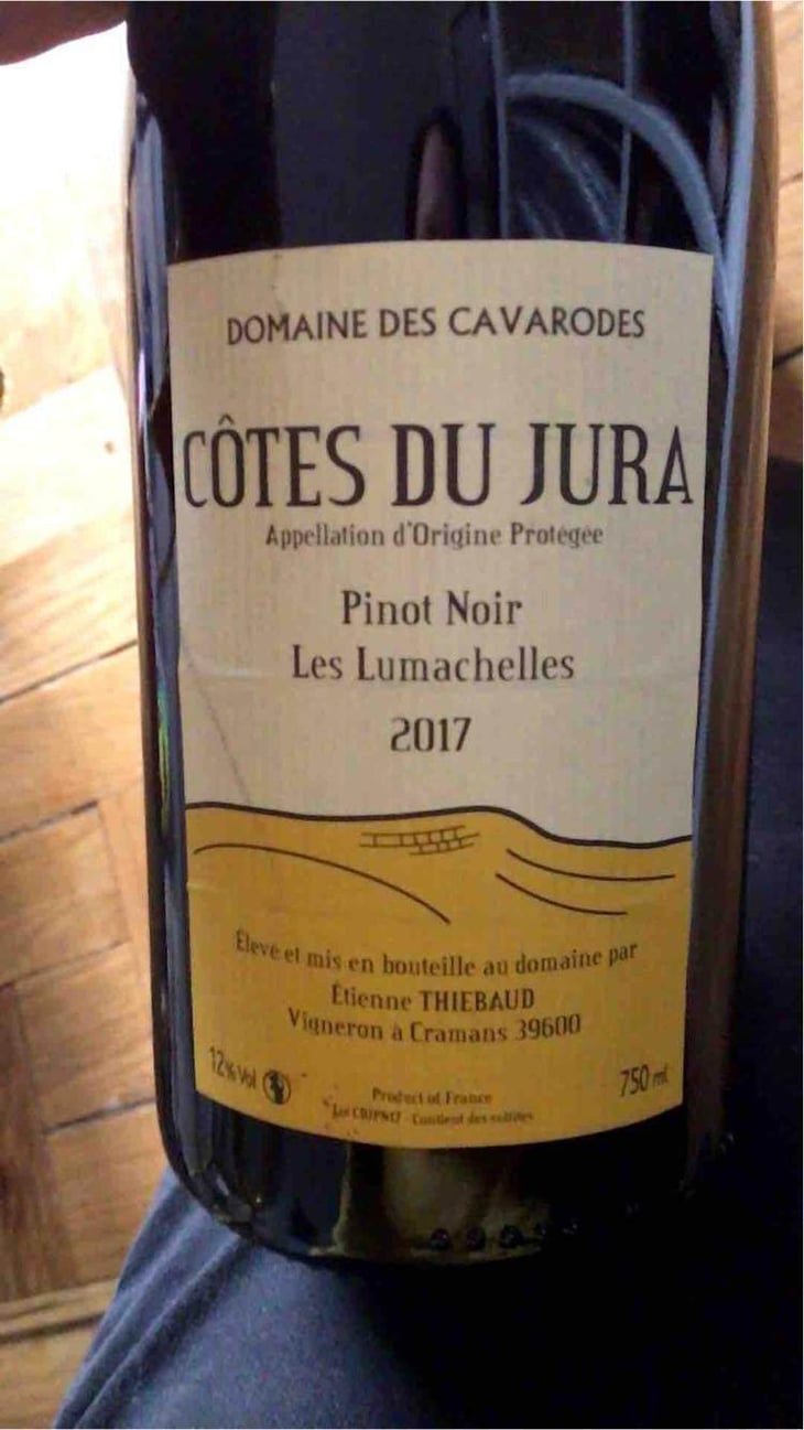 Pinot Noir Les Lumachelles - Domaine des Cavarodes - Etienne Thiebaud 