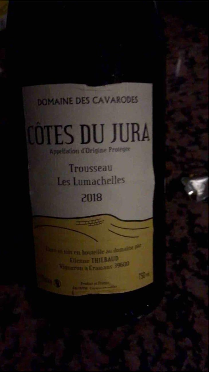 Pinot Noir Les Lumachelles - Domaine des Cavarodes - Etienne Thiebaud 