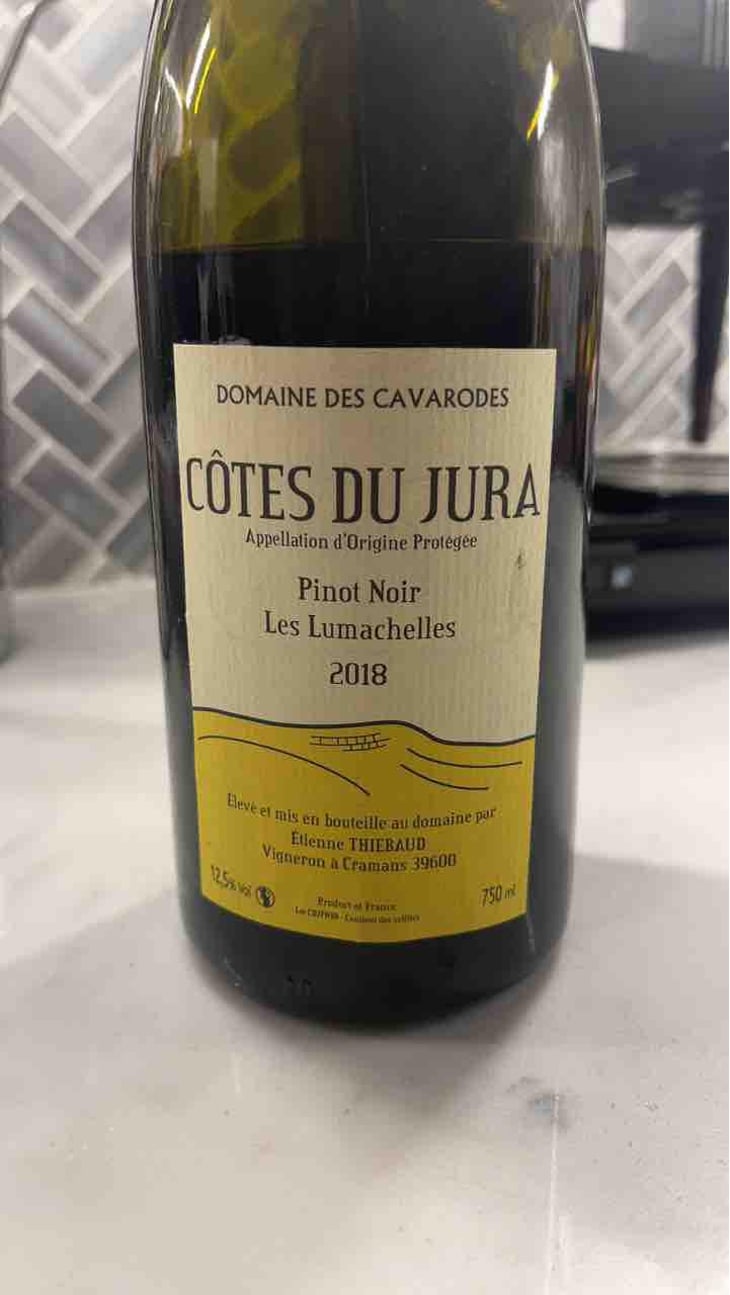 Pinot Noir Les Lumachelles - Domaine des Cavarodes - Etienne Thiebaud 
