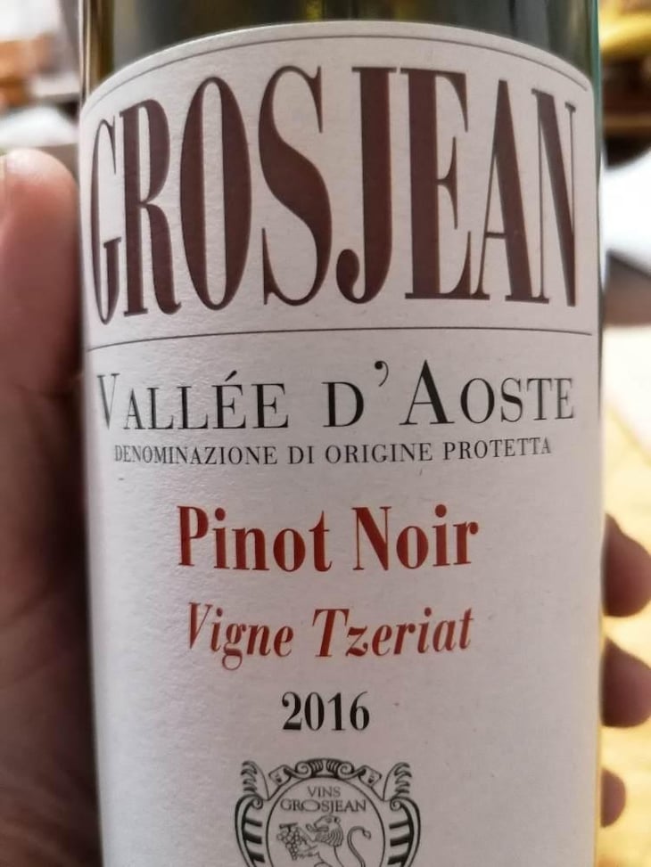 Pinot Noir - Grosjean - Famiglia Grosjean 