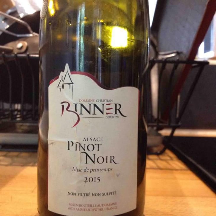 Pinot Noir "Mise de Printemps" - Domaine Christian Binner - Christian Binner et son équipe 
