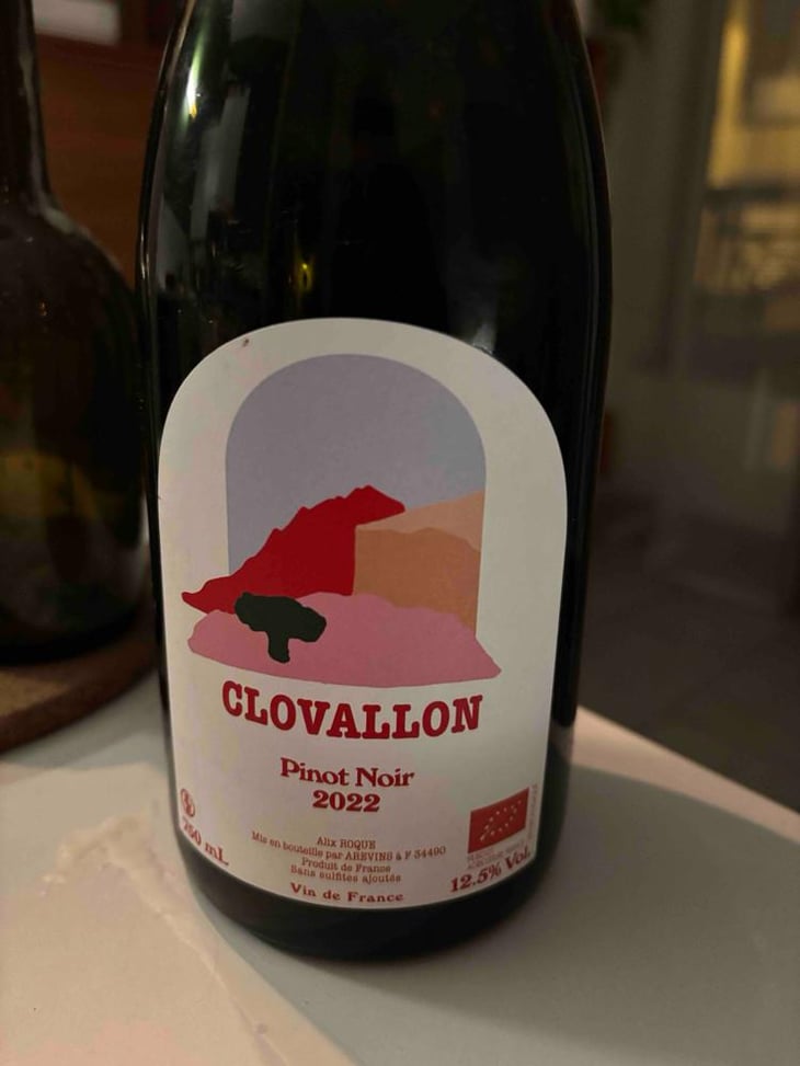Pinot Noir (new label) - Domaine de Clovallon - Alix Roque -2021