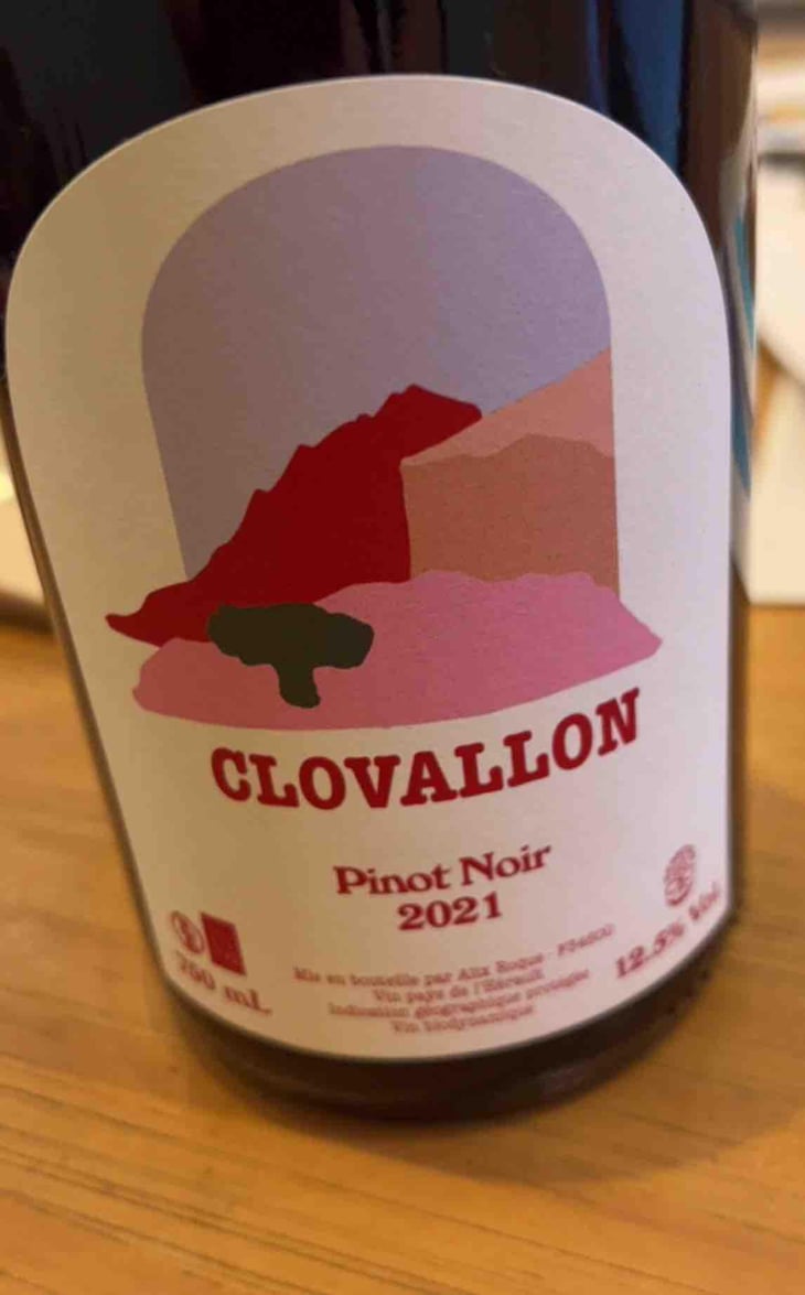 Pinot Noir (new label) - Domaine de Clovallon - Alix Roque -2021