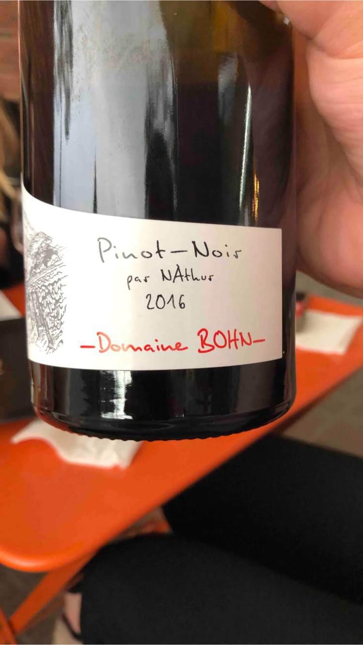 Pinot Noir Par Nathur - Domaine Bohn - Bernard & Arthur Bohn 