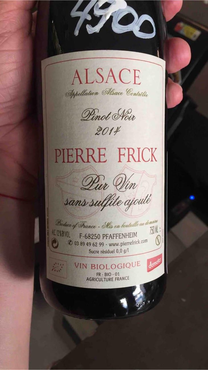 Pinot Noir - Domaine Pierre Frick - Jean-Pierre, Chantal et Thomas Frick 