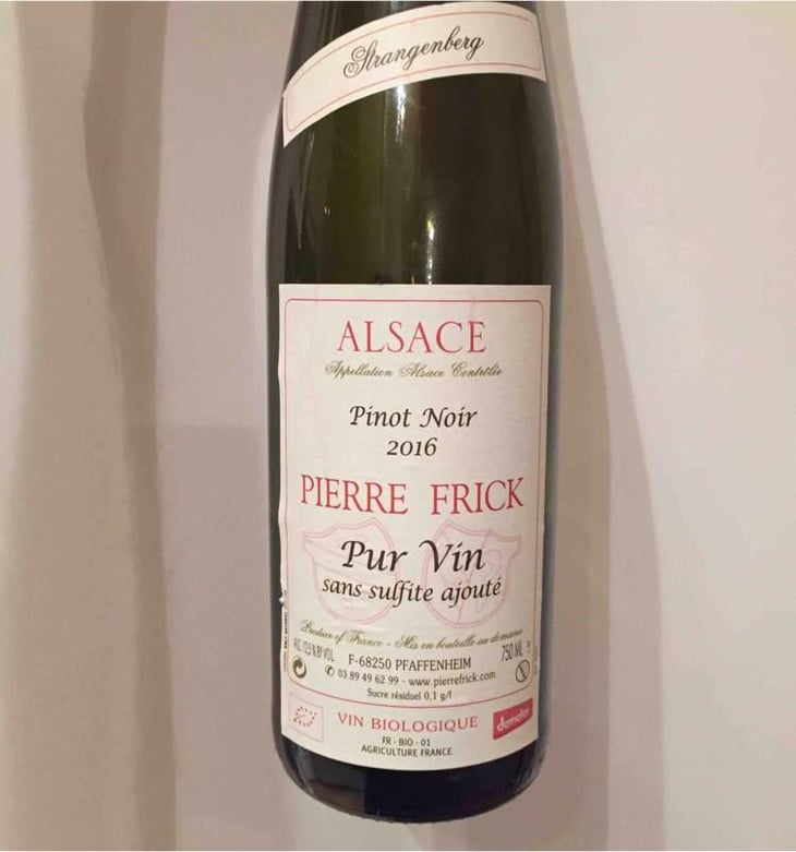 Pinot Noir - Domaine Pierre Frick - Jean-Pierre, Chantal et Thomas Frick 