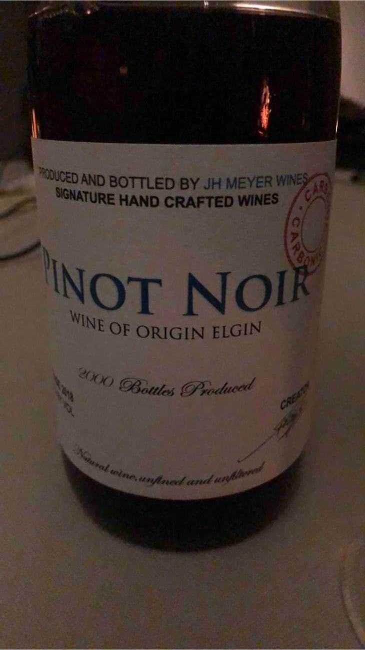 Pinot Noir - JH Meyer Signature Wines - Johan Meyer 