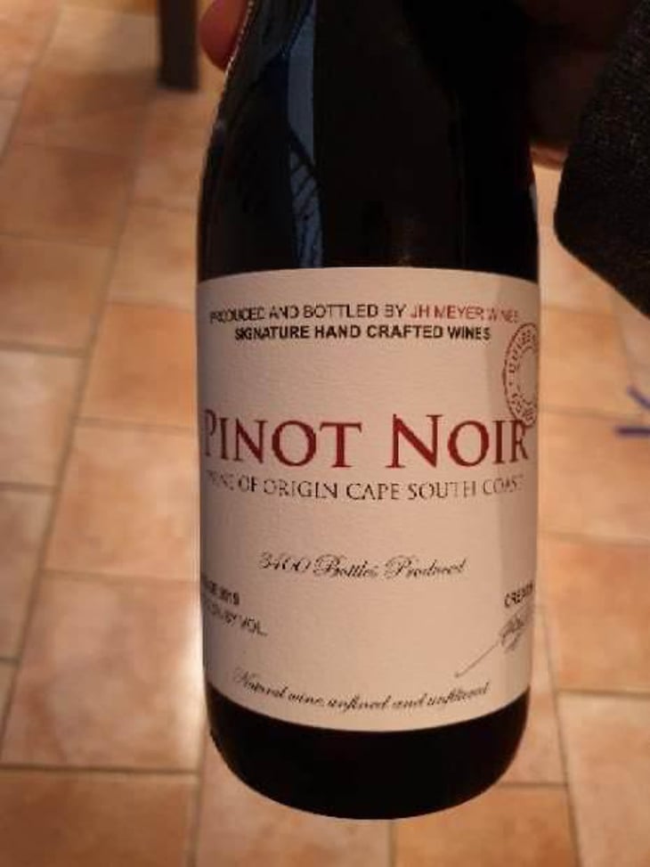 Pinot Noir - JH Meyer Signature Wines - Johan Meyer 