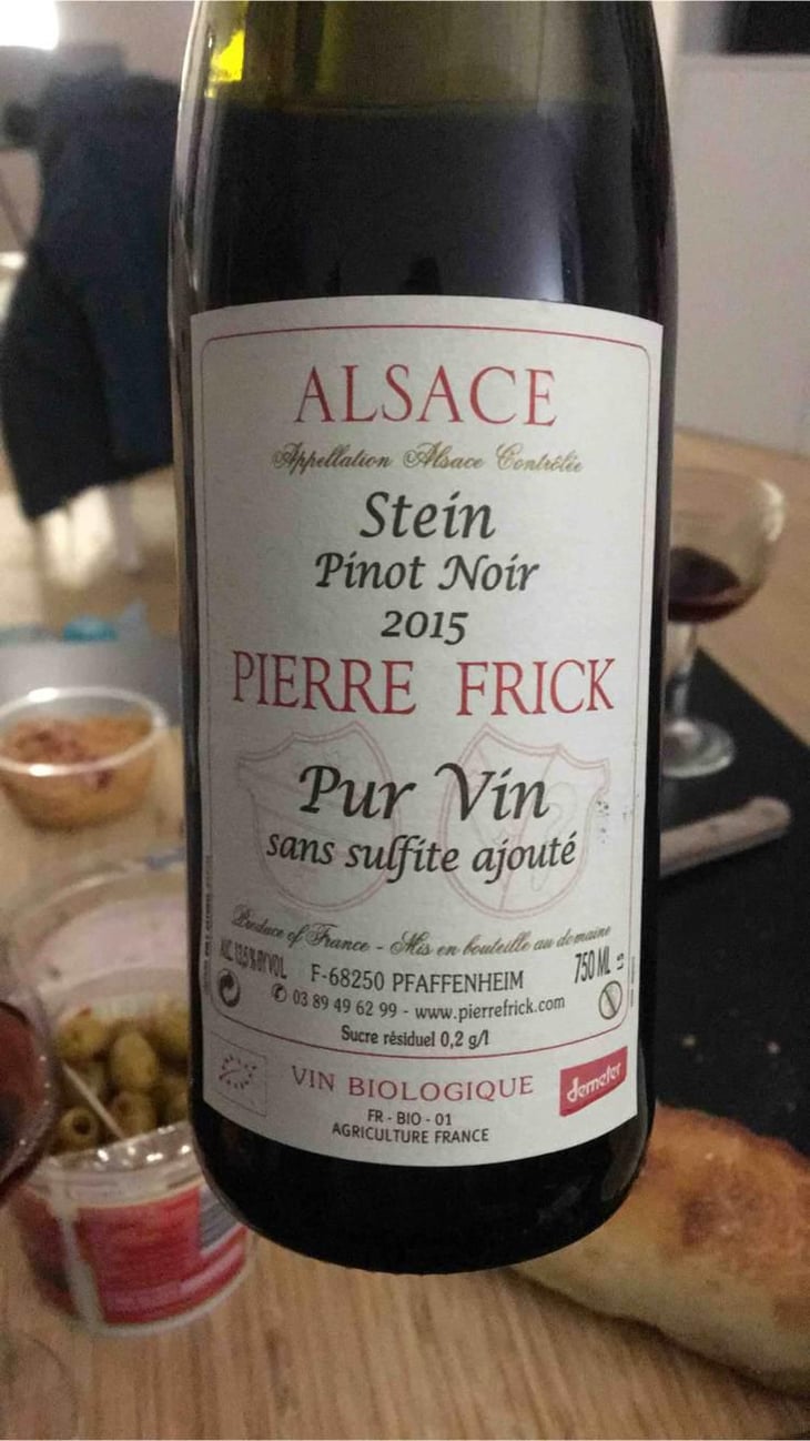 Pinot Noir Stein - Domaine Pierre Frick - Jean-Pierre, Chantal et Thomas Frick 