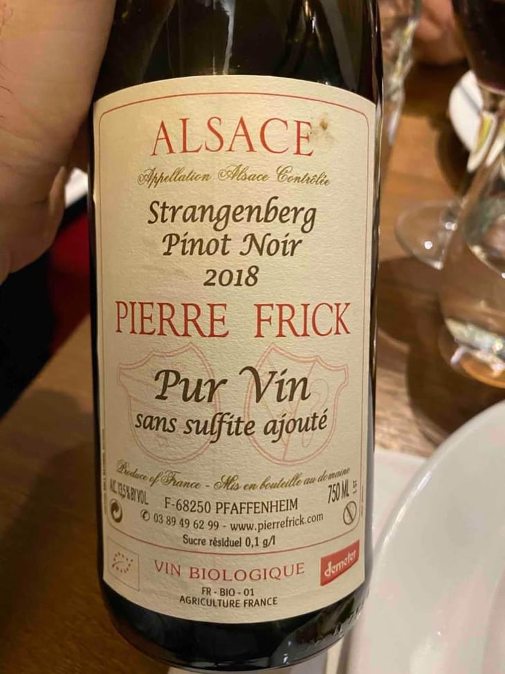 Strangenberg Pinot Noir - Domaine Pierre Frick - Jean-Pierre, Chantal et Thomas Frick -2022