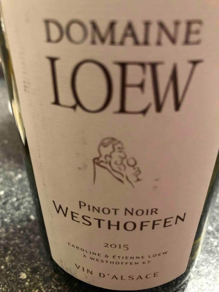 Pinot Noir Westhoffen - Loew - Caroline & Etienne LOEW 