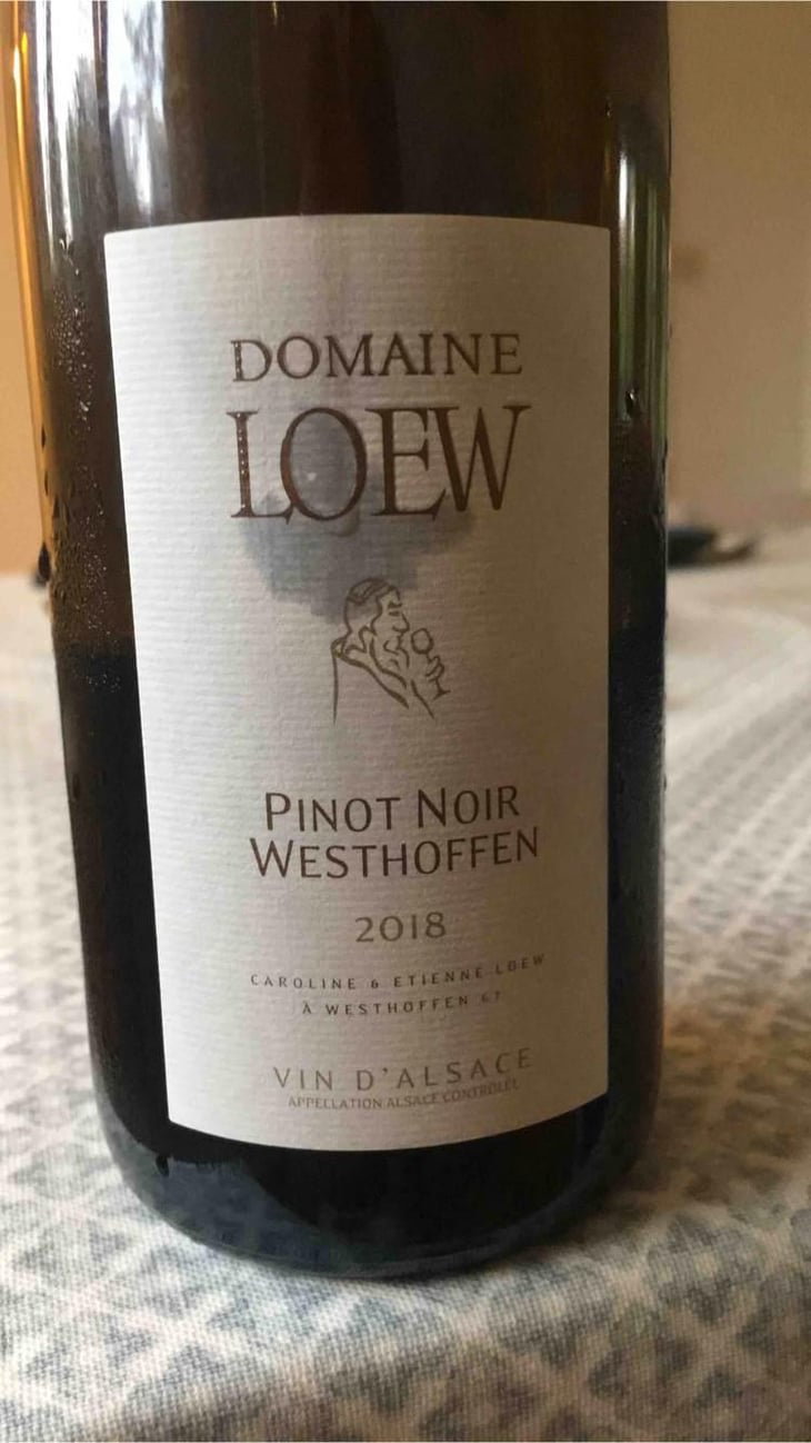 Pinot Noir Westhoffen - Loew - Caroline & Etienne LOEW 