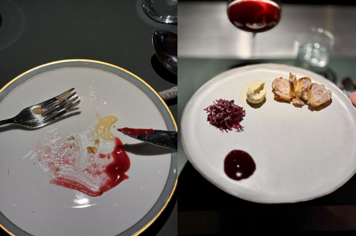 Pita Mit Hühnerherzen, Geräuchertem Rahm, Fermentiertem Rotkohl & Rote Bete Reduktion - Pars - 739686