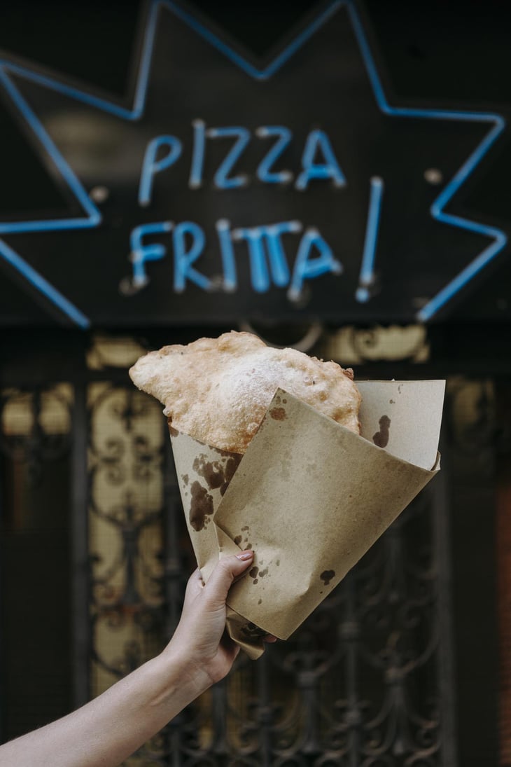 Pizza Fritta Margherita - Frumento Acireale - 719263