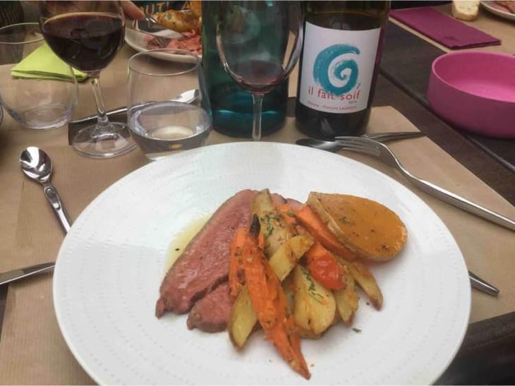Plat...Roti De Boeuf Et Legumes De Saison - Le Bouche à Oreille - 31465