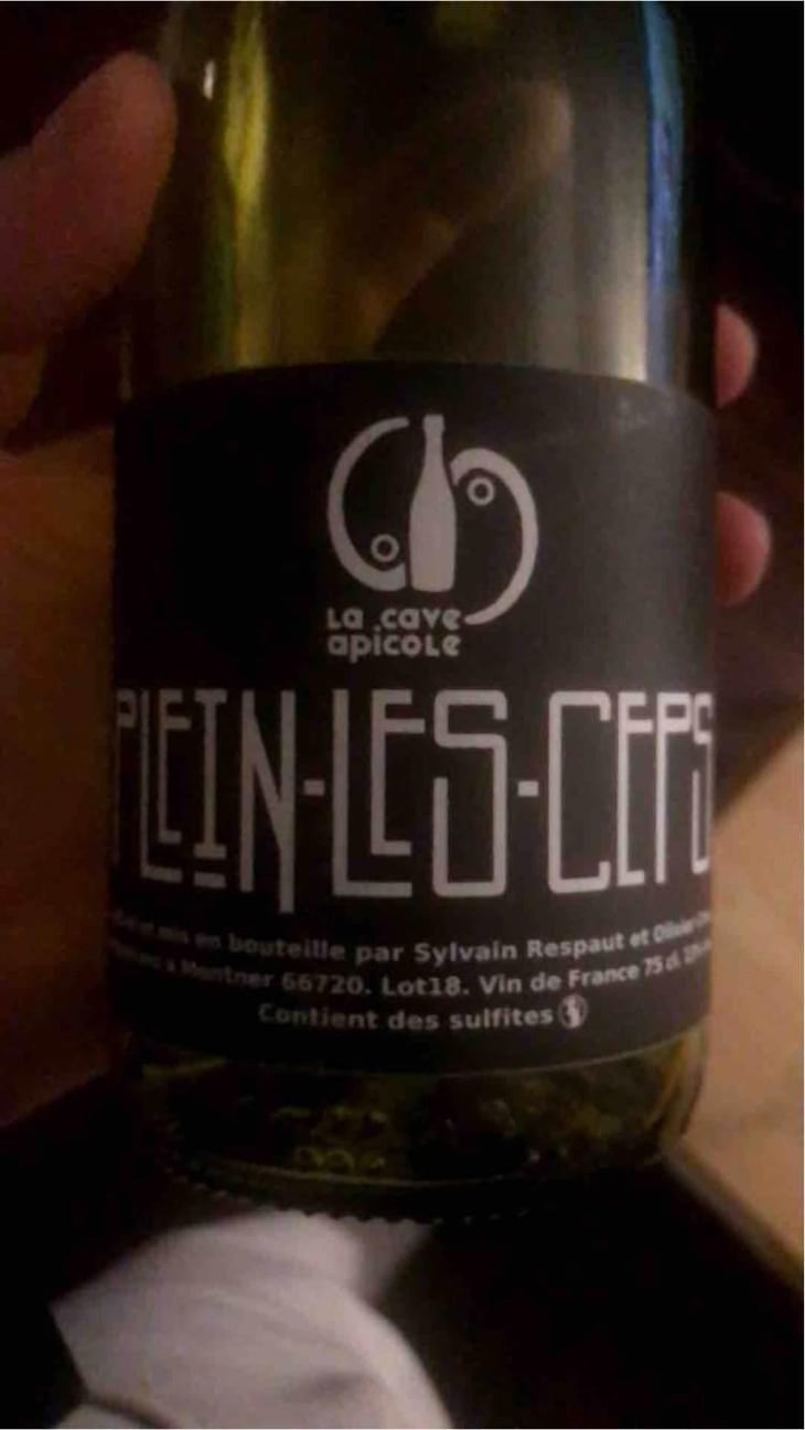 Plein les Ceps (label after 2016) - La Cave Apicole - Sylvain Respaut & Olivier Cros 