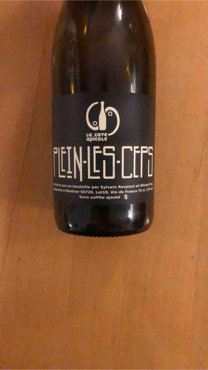 Plein les Ceps (label after 2016) - La Cave Apicole - Sylvain Respaut & Olivier Cros 